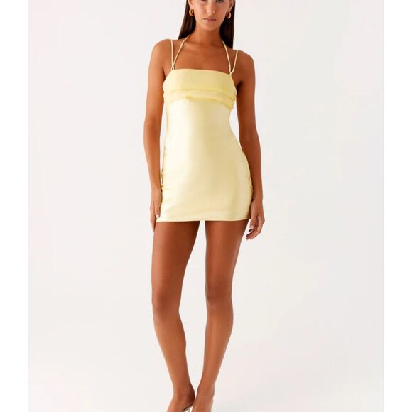 Peppermayo size US 10 Belize mini dress lemon - NWT - Picture 10 of 10